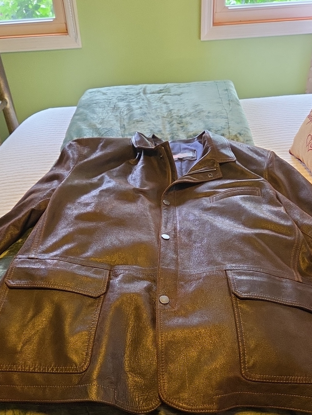 Vintage LEATHER coat